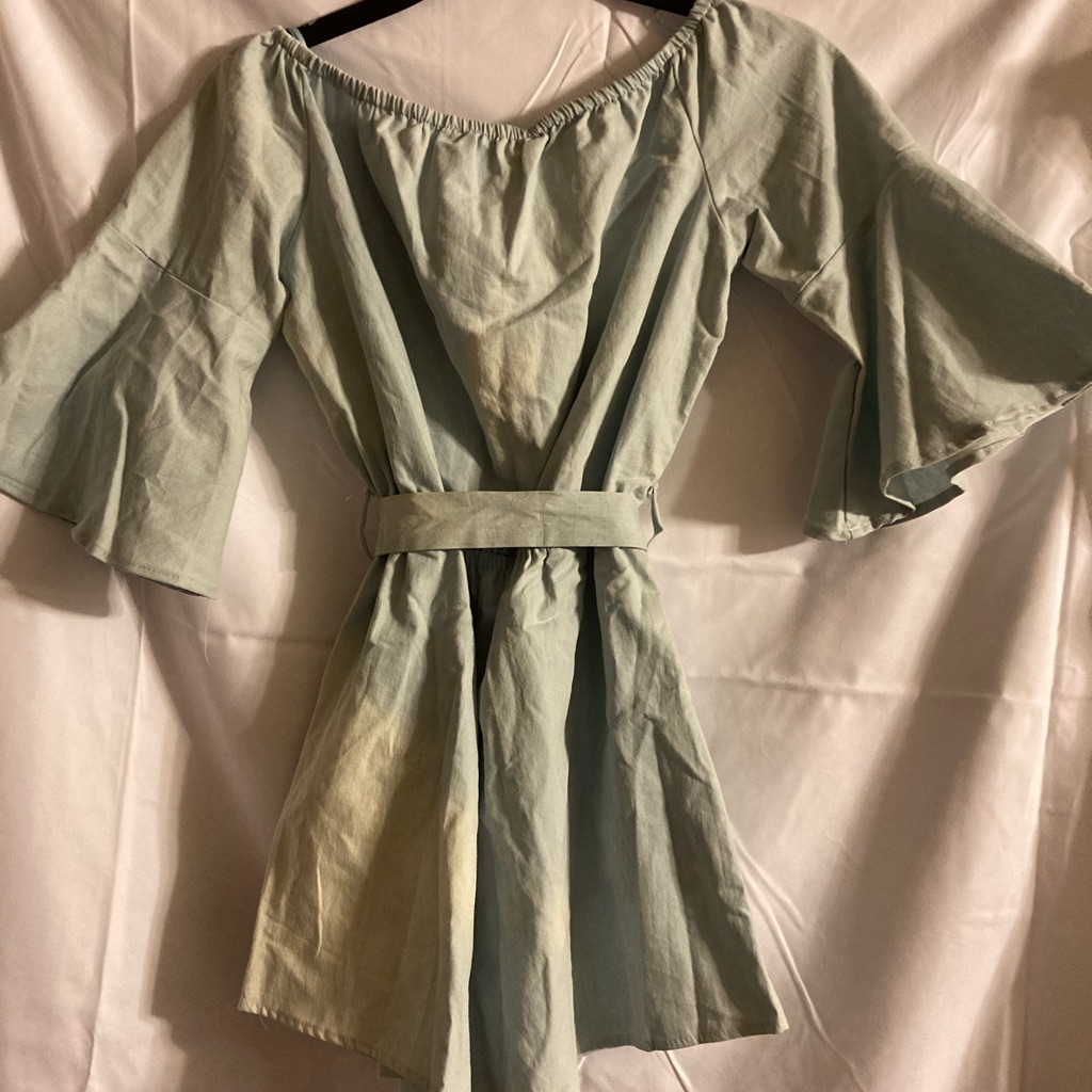 Light Green Off-Shoulder Dress